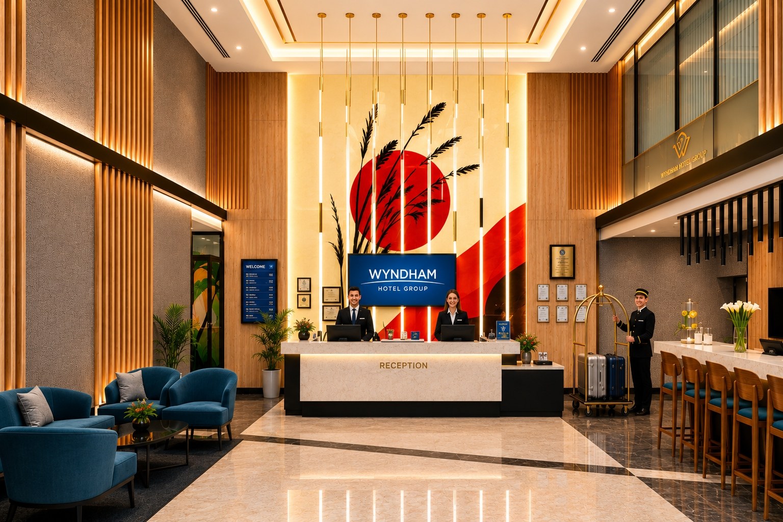Otel arşivinden lobi görünümü